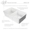Alfi Brand White 32" Dbl Bowl Lip Apron Fireclay Farmhouse Kitchen Sink, 1.75" Lip AB512-W - alternate 11